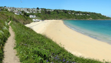 Pictured: Carbis Bay, Cornwall, where next month's summit will take place